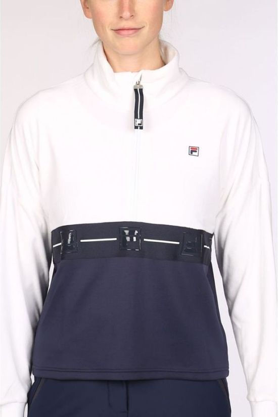 Fila Polaire Sarki Half Zip White/Navy Blue