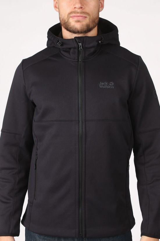 Jack Wolfskin Fleece Hydro Hooded II Black