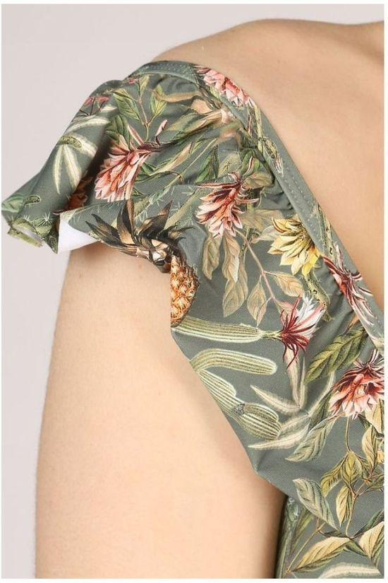 Esprit Soutien-Gorge Bahia Padded Frill Top light khaki