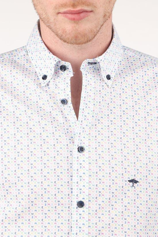 Fynch-Hatton Hemd 11216085 White/Ass. Geometric