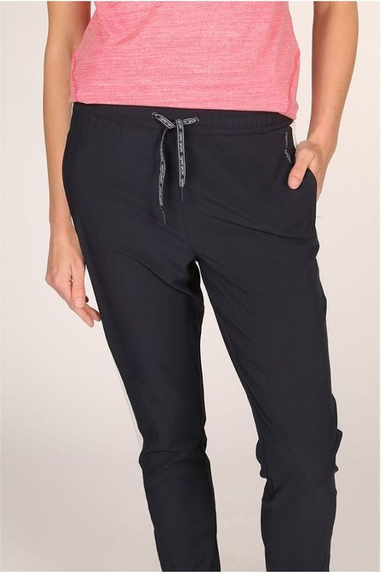 Esprit Joggingbroek Woven Solid Navy Blue/White