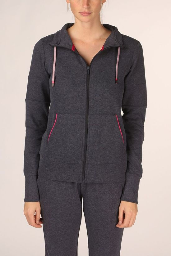 Esprit Trui Melee No Dark Grey Marle/Fuchsia