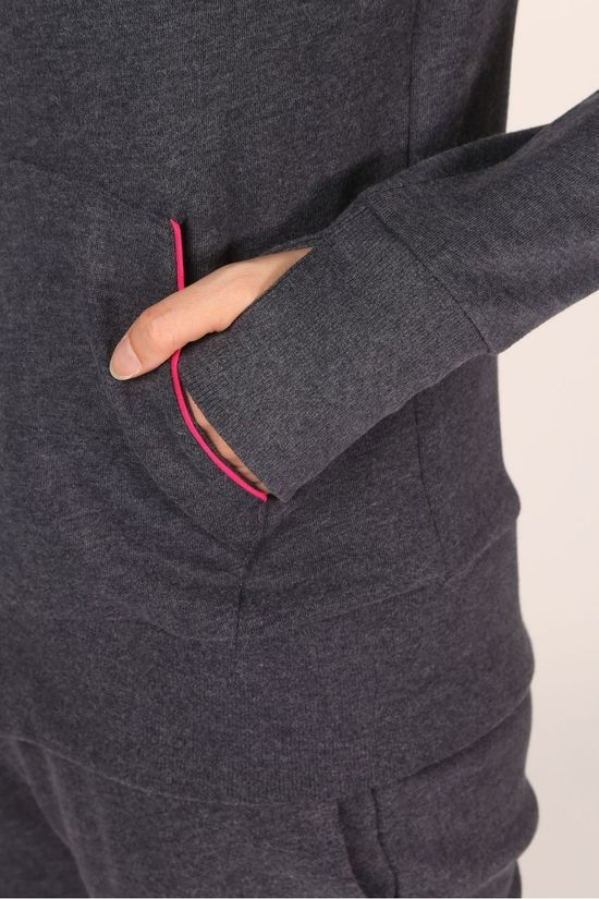Esprit Trui Melee No Dark Grey Marle/Fuchsia