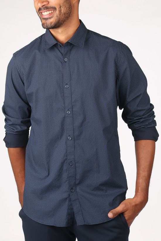 Esprit Hemd 090Ee2F306 Dark Blue/Ass. Geometric