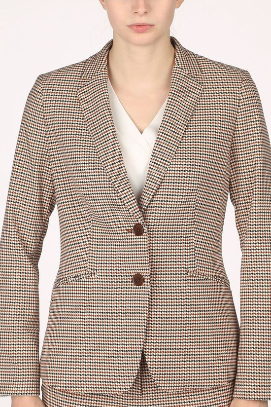 Esprit Blazer 090Eo1G331 Sand Brown/Bordeaux / Maroon