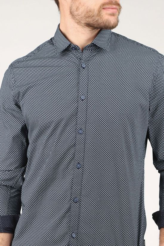 Esprit Hemd 120Ee2F305 Dark Blue/Ass. Geometric