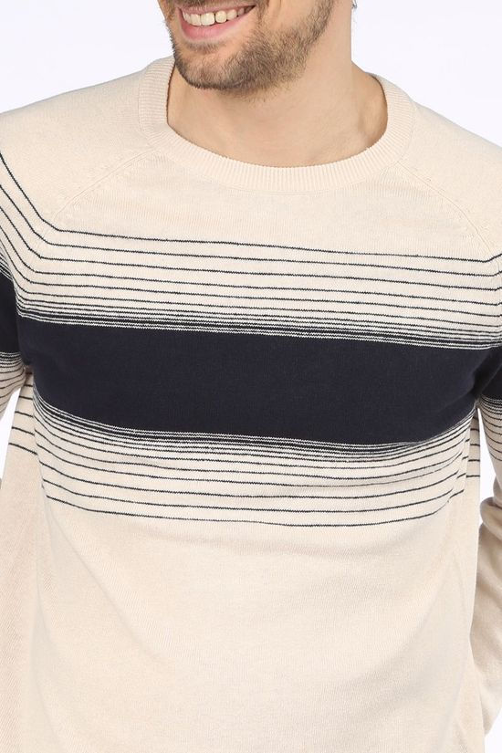Esprit Pull 031Ee2I302 Beige/Dark Blue
