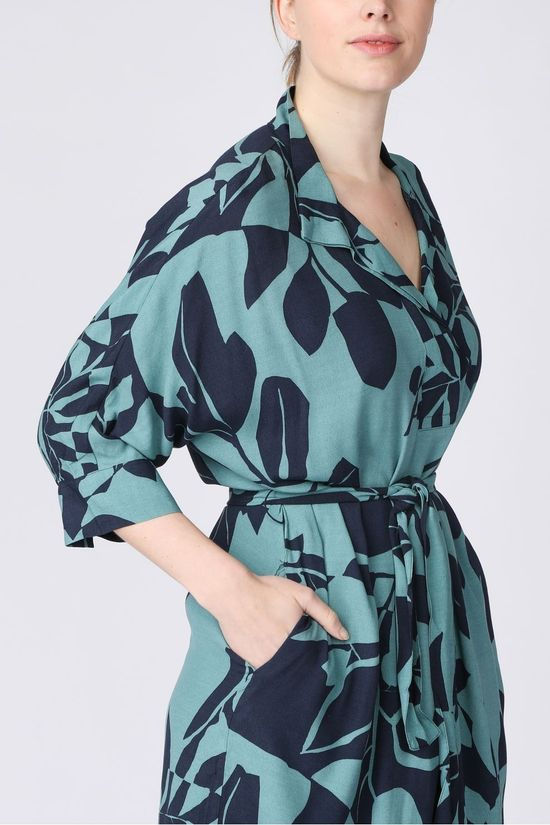 Esprit Jurk 031Eo1E337 Turquoise/Navy Blue