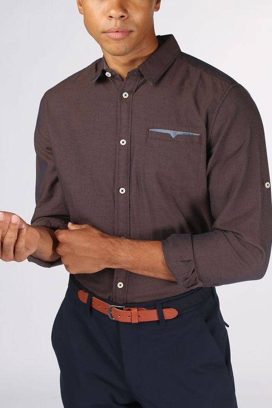 Tom Tailor Chemise 2021133 Dark Brown/Ass. Geometric