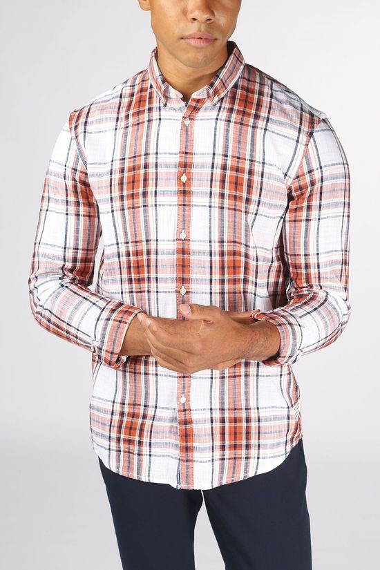 Tom Tailor Hemd 1024212 off white/rust