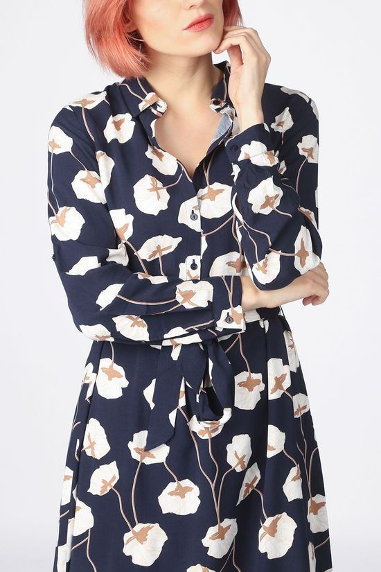 Tom Tailor Robe 1021990 Navy Blue/Off White
