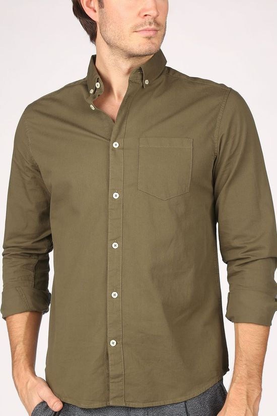Tom Tailor Hemd 1021880 dark khaki
