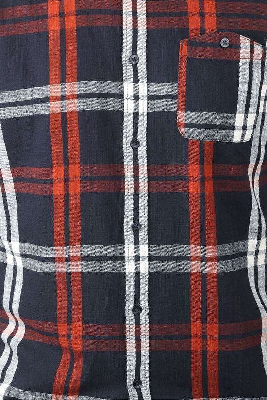 Tom Tailor Chemise 1022206 dark blue/rust