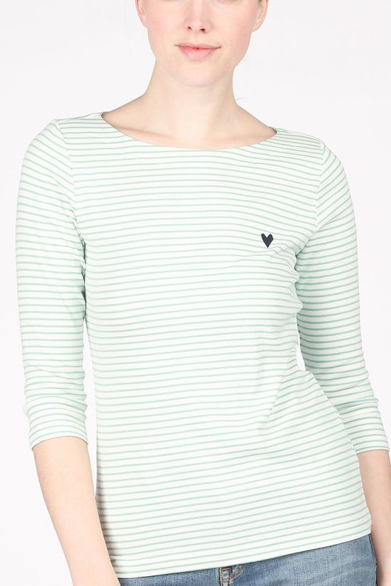 Tom Tailor T-SHIRT TOTA 1024035 green/off white