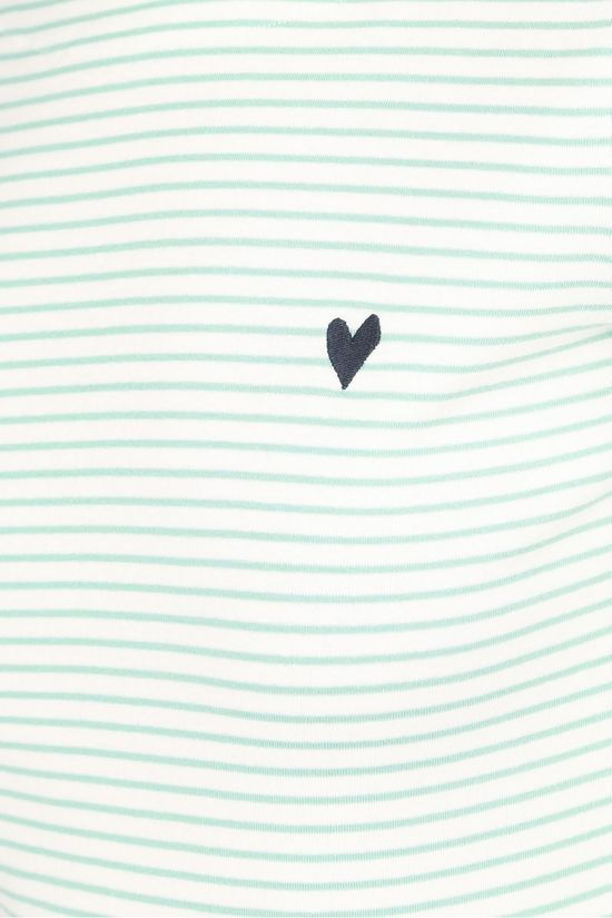 Tom Tailor T-SHIRT TOTA 1024035 green/off white