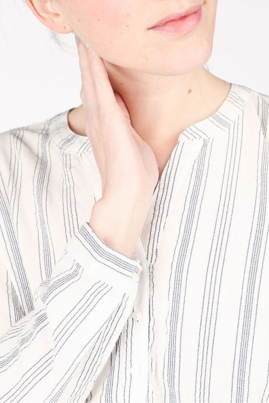Tom Tailor Blouse 1024140 Off White/Navy Blue