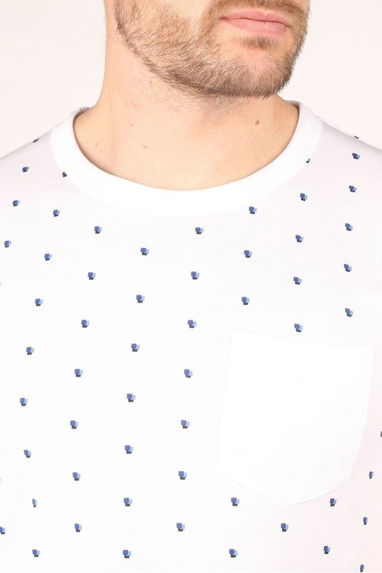 Tom Tailor T-Shirt 1024867 White/Ass. Geometric