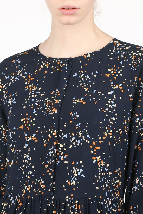 Tom Tailor Robe 1024853 Navy Blue/Camel Brown