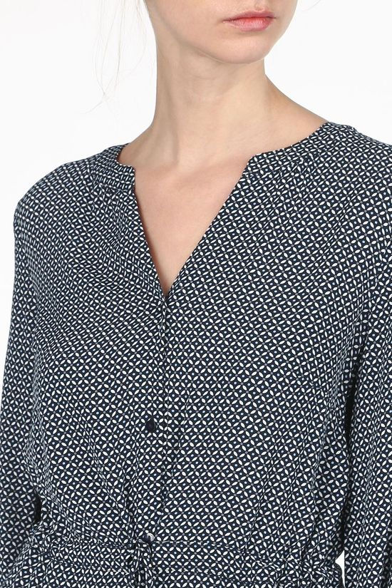 Tom Tailor Robe 1024820 Navy Blue/Off White
