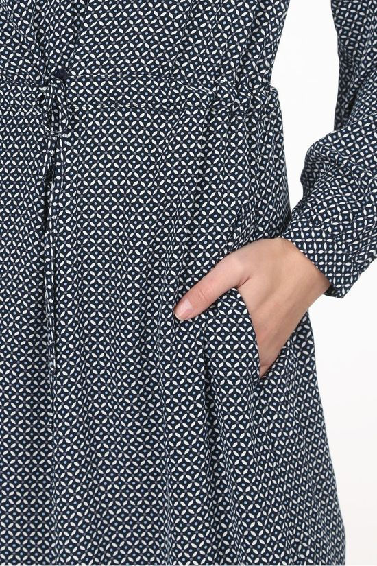 Tom Tailor Robe 1024820 Navy Blue/Off White