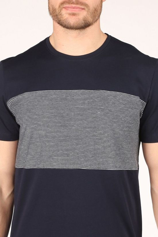 Tom Tailor T-Shirt 1024924 dark blue/off white