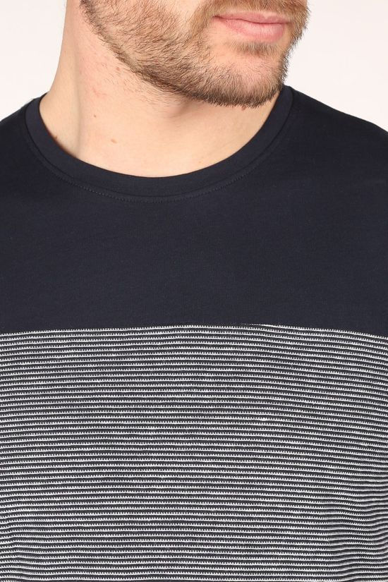 Tom Tailor T-Shirt 1024924 dark blue/off white