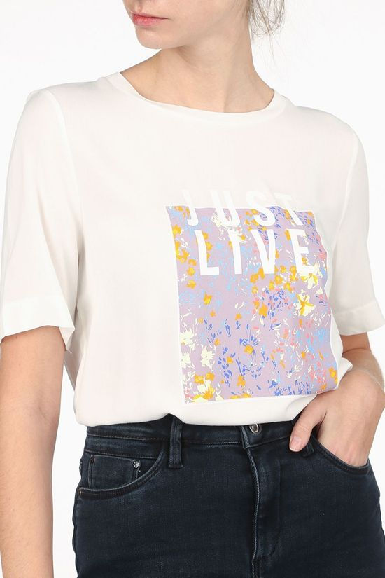 Tom Tailor T-Shirt 1024727 White/Violet
