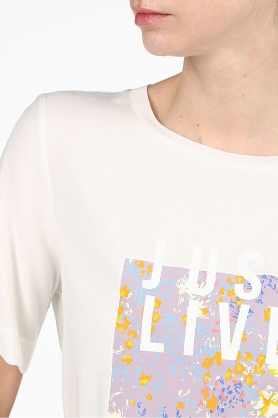 Tom Tailor T-Shirt 1024727 White/Violet