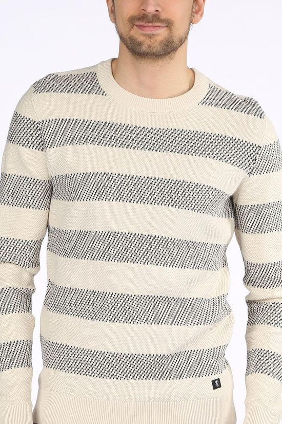 Tom Tailor Pull 1024983 Beige/Dark Blue