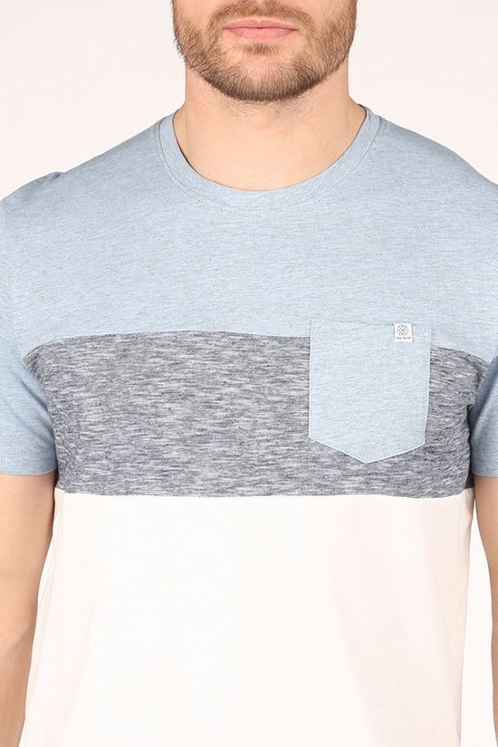 Tom Tailor T-Shirt 1021256 off white/light blue