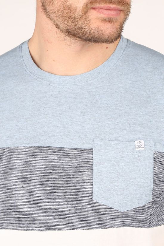Tom Tailor T-Shirt 1021256 off white/light blue