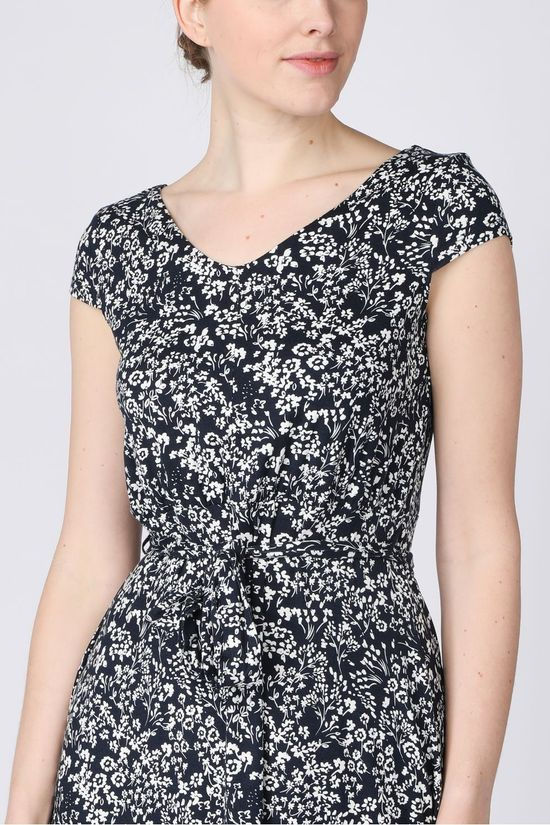 Tom Tailor Jurk 1026052 Navy Blue/White