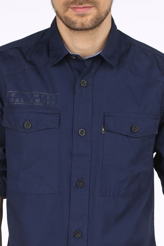 camel active Hemd 409133-3S28 dark blue