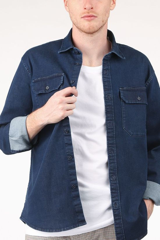 Esprit Surchemise 021Ee2F307 Dark Blue/Denim / Jeans