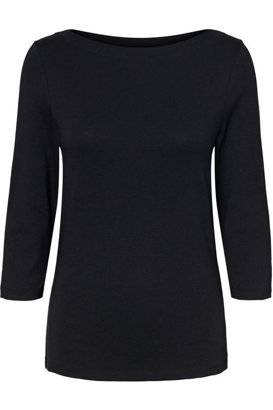 Vero Moda T-Shirt panda Modal 3/4 Ga Noos Black