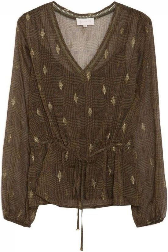 Grace&Mila Blouse Tiana Mid Khaki/Camel Brown