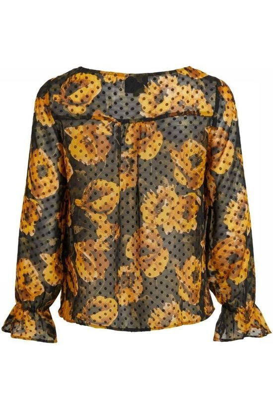 Object Blouse Elodia Dark Yellow/Ass. Flower