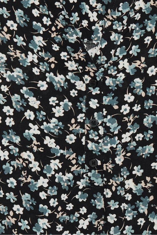 B.Young Blouse Byidra V Neck Black/Ass. Flower