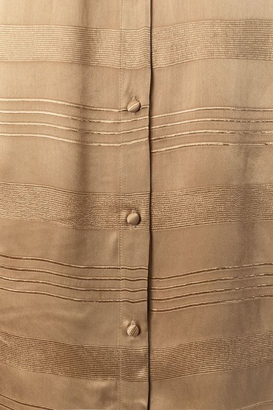 Yaya Blouse With Stripe Jacquard Sand Brown