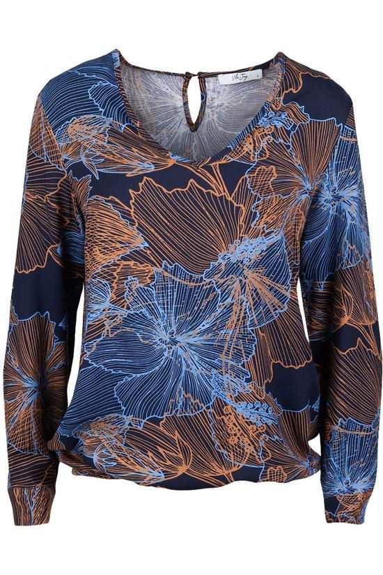 Vila Joy Blouse Apple-L-22-F Navy Blue