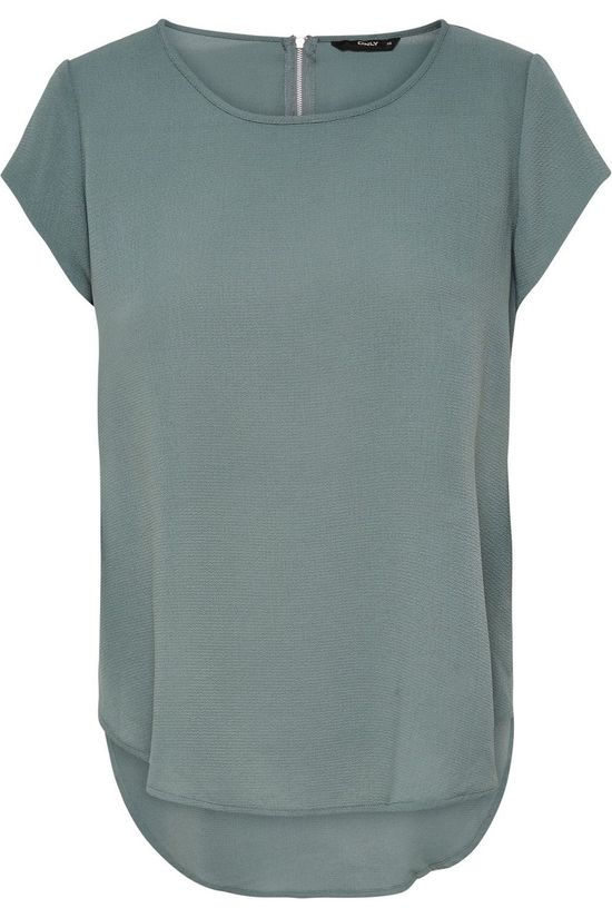 Only Blouse vic Solid Noos light green