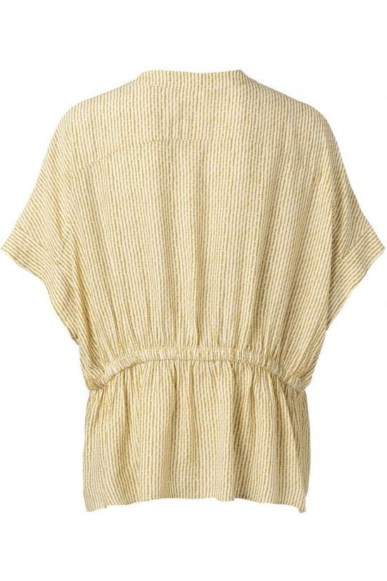 Yaya Blouse Button Up With Drawstring And Dropped Shoulder off white/light yellow