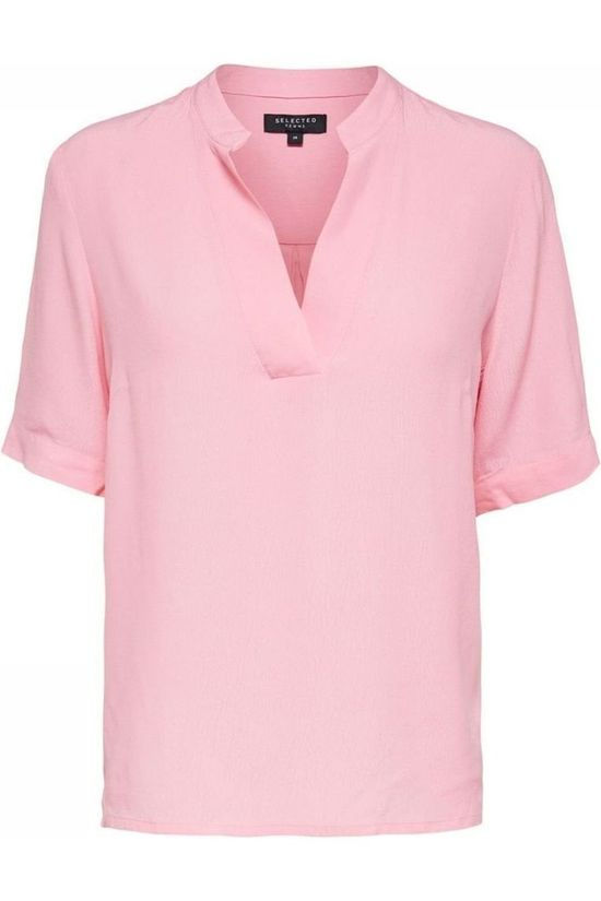 Selected Blouse Slfella Ss mid pink