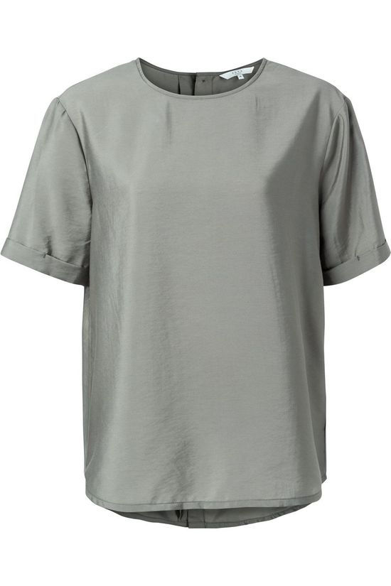 Yaya Blouse Modal Blend With Buttons At Back mid blue