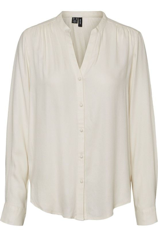 Vero Moda Hemd Vmneela Ls Wvn Ga Ecru