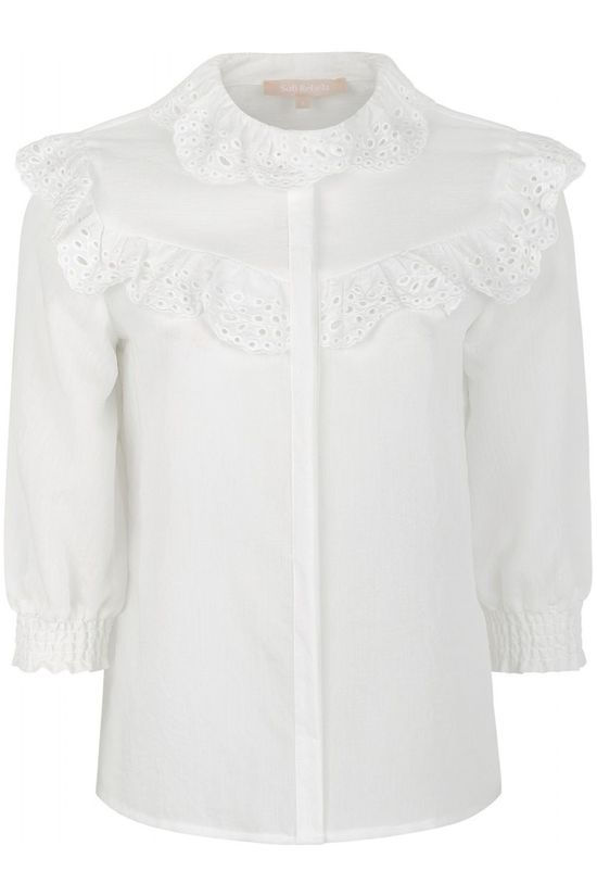 Soft Rebels Hemd SbNelly 3/4 off white