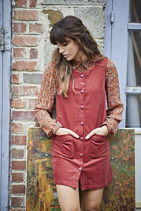 Inwear Hemd Pica Camel Brown/Orange