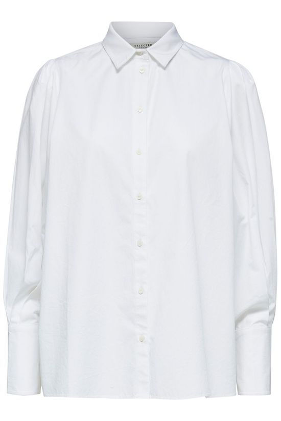 Selected Hemd holly Ls W white