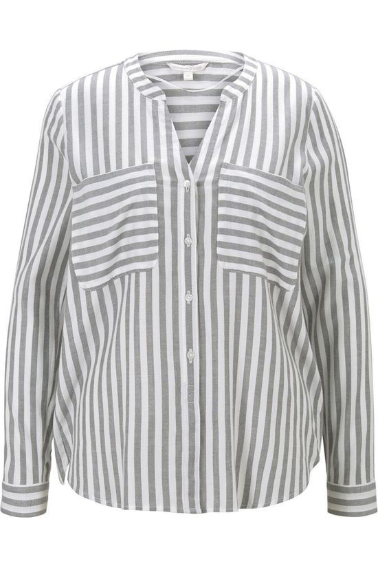 Tom Tailor Hemd 1021094 light grey/off white