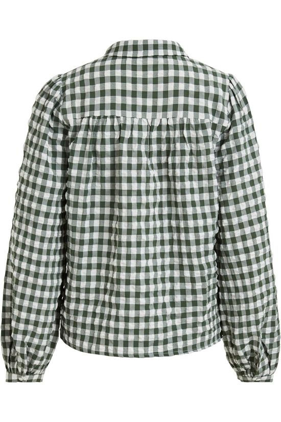 Vila Hemd Viemine light green/off white